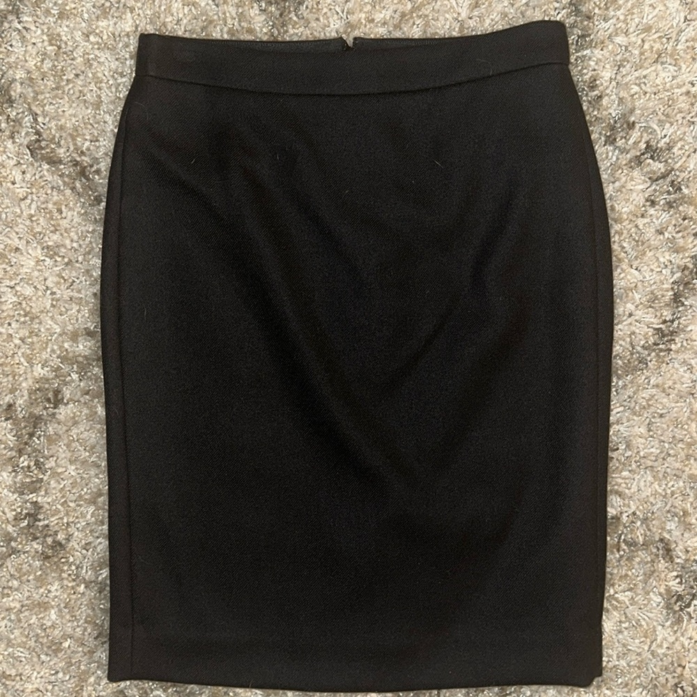 J.CREW NO. 2 PENCIL 100% WOOL STRAIGHT LINE SKIRT  |  SIZE 4  |  HOLIDAY 2013